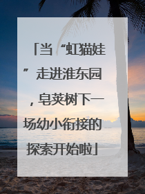 当“虹猫娃”走进淮东园，皂荚树下一场幼小衔接的探索开始啦