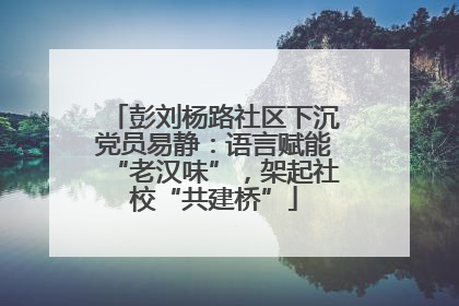 彭刘杨路社区下沉党员易静：语言赋能“老汉味”，架起社校“共建桥”