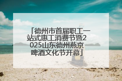 德州市首届职工一站式惠工消费节暨2025山东德州燕京啤酒文化节开幕