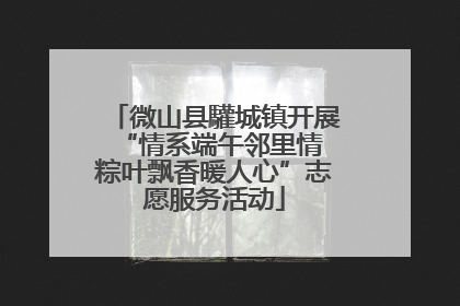 微山县驩城镇开展“情系端午邻里情 粽叶飘香暖人心”志愿服务活动