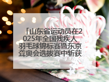 山东省运动员在2025年全国残疾人羽毛球锦标赛暨东京聋奥会选拔赛中斩获3银1铜