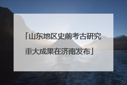 山东地区史前考古研究重大成果在济南发布