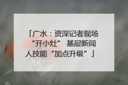 广水：资深记者现场“开小灶” 基层新闻人技能“加点升级”