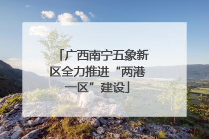 广西南宁五象新区全力推进“两港一区”建设