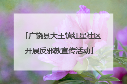 广饶县大王镇红星社区开展反邪教宣传活动