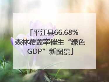 平江县66.68%森林覆盖率催生“绿色GDP”新图景