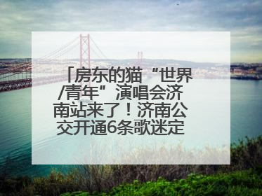 房东的猫“世界/青年”演唱会济南站来了！济南公交开通6条歌迷定制专线