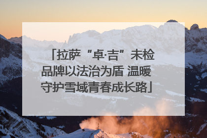 拉萨“卓·吉”未检品牌以法治为盾 温暖守护雪域青春成长路