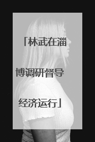 林武在淄博调研督导经济运行