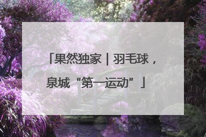 果然独家｜羽毛球，泉城“第一运动”