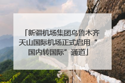 新疆机场集团乌鲁木齐天山国际机场正式启用“国内转国际”通道