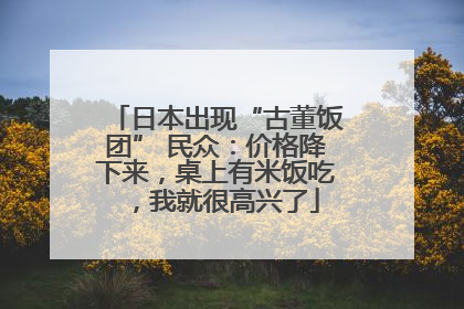 日本出现“古董饭团” 民众：价格降下来，桌上有米饭吃，我就很高兴了