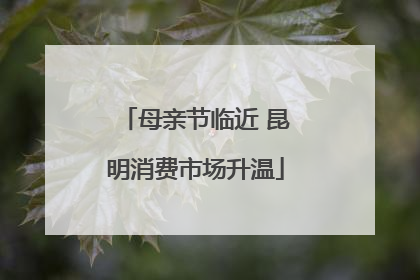 母亲节临近 昆明消费市场升温