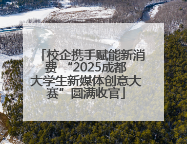 校企携手赋能新消费 “2025成都大学生新媒体创意大赛”圆满收官