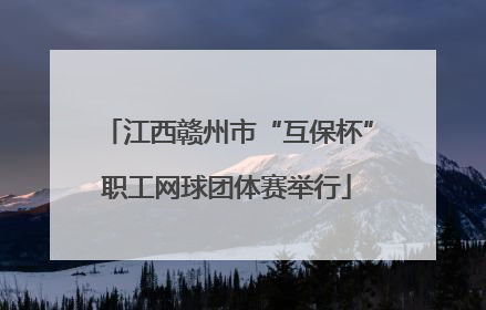江西赣州市“互保杯”职工网球团体赛举行