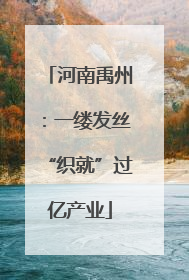 河南禹州：一缕发丝“织就”过亿产业