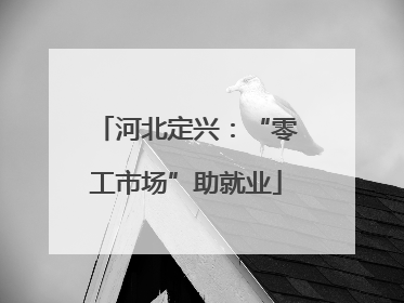 河北定兴：“零工市场”助就业