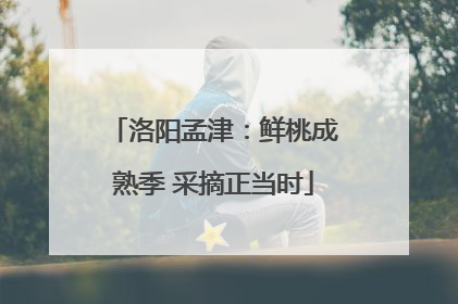 洛阳孟津：鲜桃成熟季 采摘正当时
