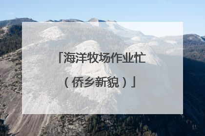 海洋牧场作业忙（侨乡新貌）