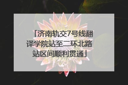 济南轨交7号线翻译学院站至二环北路站区间顺利贯通