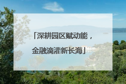 深耕园区赋动能，金融滴灌新长海