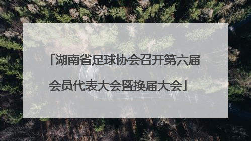 湖南省足球协会召开第六届会员代表大会暨换届大会