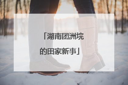 湖南团洲垸的田家新事