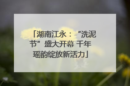 湖南江永：“洗泥节”盛大开幕 千年瑶韵绽放新活力