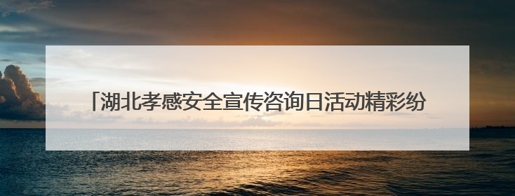 湖北孝感安全宣传咨询日活动精彩纷呈，沉浸式体验筑牢全民安全防线