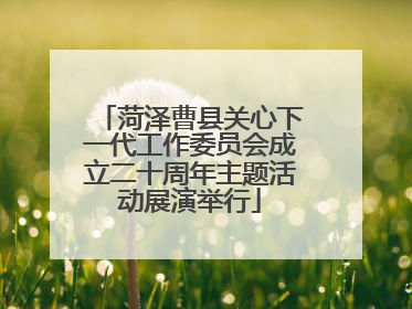 菏泽曹县关心下一代工作委员会成立二十周年主题活动展演举行
