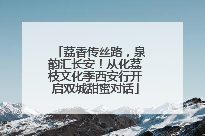 荔香传丝路，泉韵汇长安！从化荔枝文化季西安行开启双城甜蜜对话