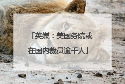 英媒：美国务院或在国内裁员逾千人