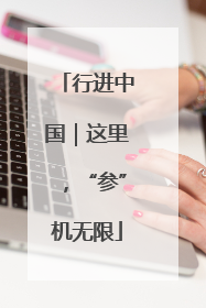 行进中国｜这里，“参”机无限