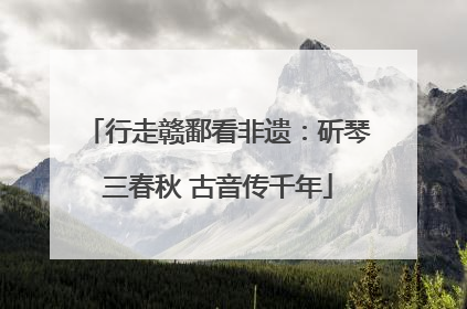 行走赣鄱看非遗：斫琴三春秋 古音传千年