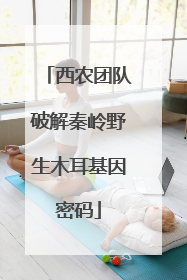 西农团队破解秦岭野生木耳基因密码