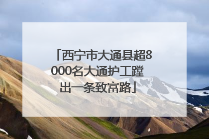 西宁市大通县超8000名大通护工蹚出一条致富路