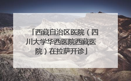 西藏自治区医院（四川大学华西医院西藏医院）在拉萨开诊