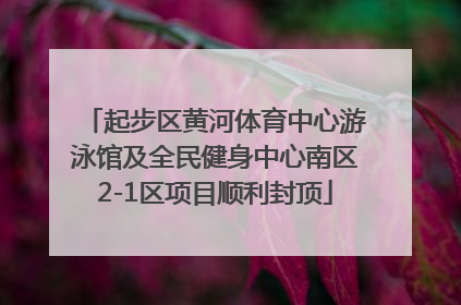起步区黄河体育中心游泳馆及全民健身中心南区2-1区项目顺利封顶