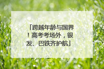 跨越年龄与国界！高考考场外，银发、巴铁齐护航