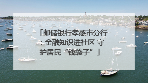 邮储银行孝感市分行：金融知识进社区 守护居民“钱袋子”