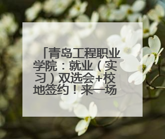 青岛工程职业学院：就业（实习）双选会+校地签约！来一场与心动offer的双向奔赴！
