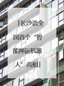 长沙造全国首个“智能押运机器人”亮相