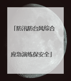 防汛防台风综合应急演练保安全