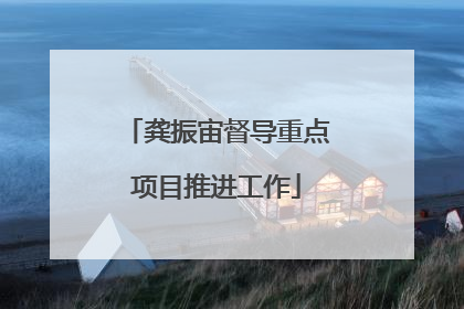 龚振宙督导重点项目推进工作