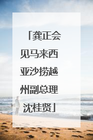 龚正会见马来西亚沙捞越州副总理沈桂贤