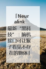 Neuralink最新“黑科技”：脑机接口可让猴子看见不存在的物体